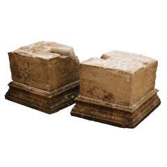 Diamond Carved Stone Column Fragment