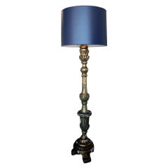 Giltwood floor lamp