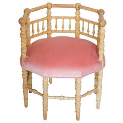 Octagonal Chinoiserie Stool