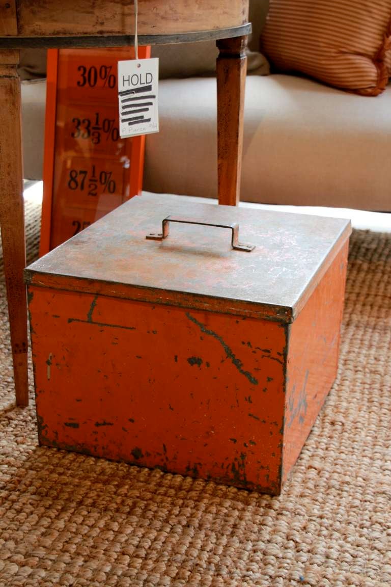 vintage metal storage boxes