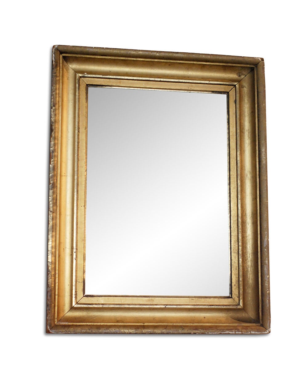19th c. Water Gilded Frame with New Plate Mirror