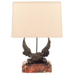 Bronze Eagle Lamp
