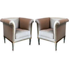 Pair of 19th c. French Tub Chairs