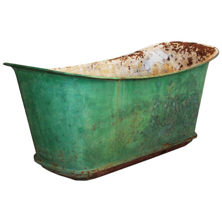 Vintage Steel Slipper Tub