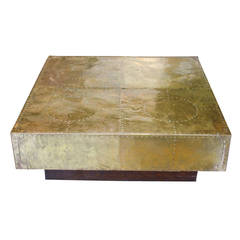 Brass Clad Coffee Table