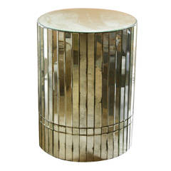 Vintage Mirrored Side Table