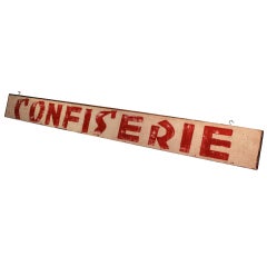 Vintage French Candy Shop Sign
