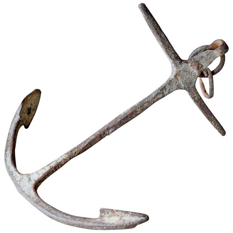 Vintage American Iron Anchor at 1stdibs