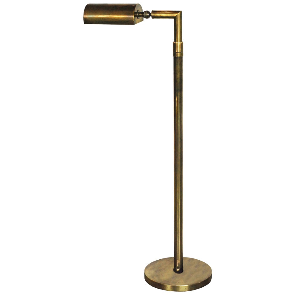 Vintage Brass Floor Lamp