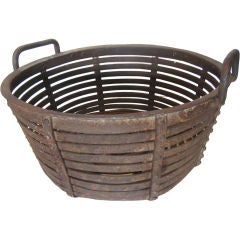 Vintage Iron Basket