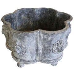 Antique Footed Lead Planter