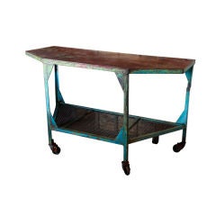 Vintage Industrial Work Table