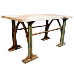 Vintage Massive Work Table