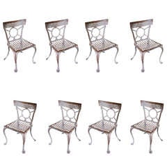 Antique Cast aluminum Garden Chairs