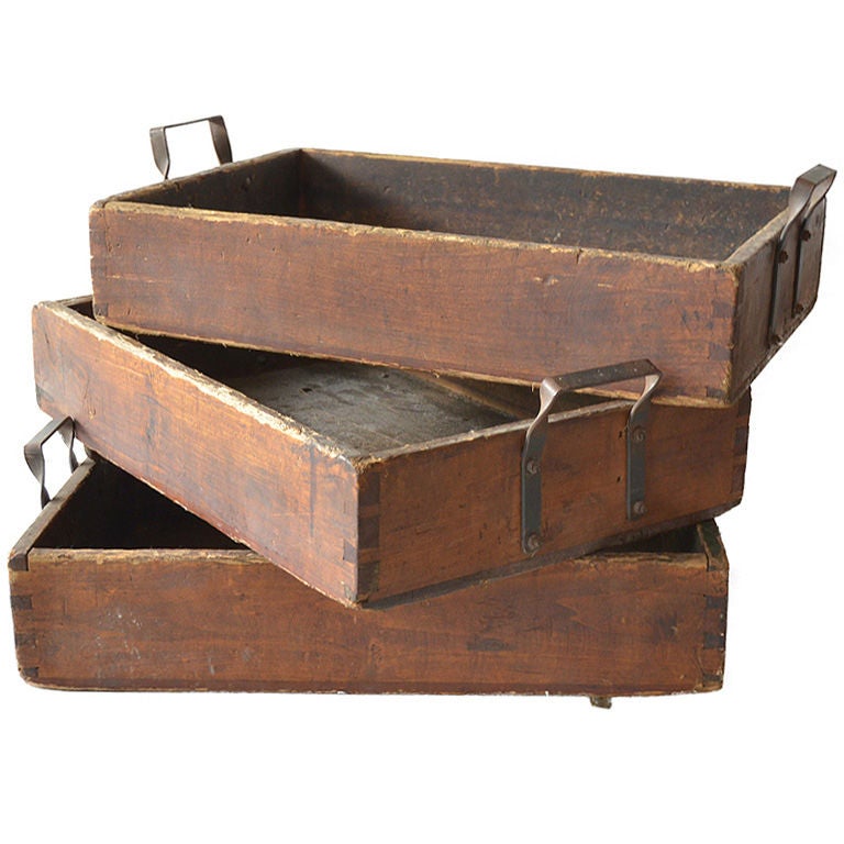 Wooden stacking bins