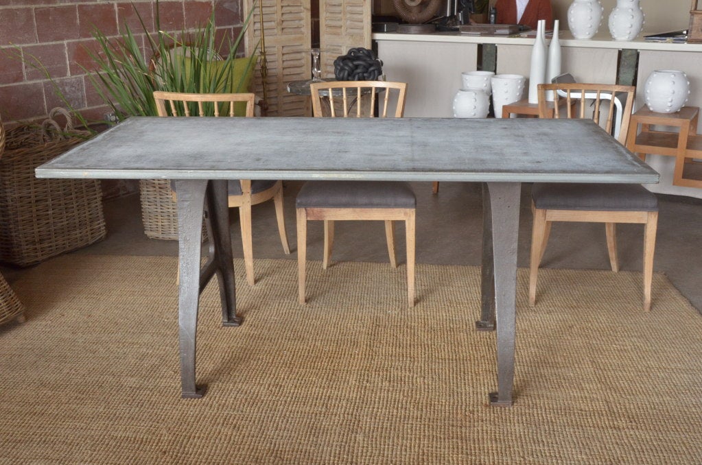 Zinc top table