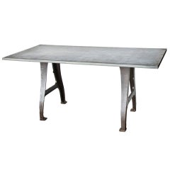 Zinc top table