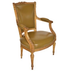 Giltwood chair in Louis XVI style Giltwood chair in Louis XVI style