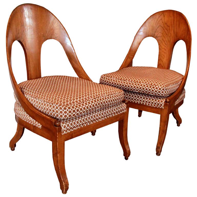 Midcentury spoon back chair at 1stDibs