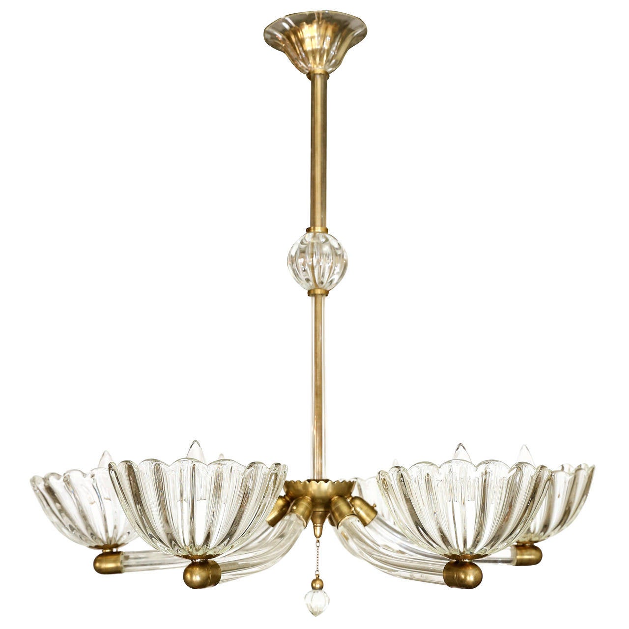 Murano Chandelier by Barovier e Toso