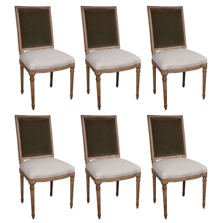 Set of Six Louis XVI Dining Chairs