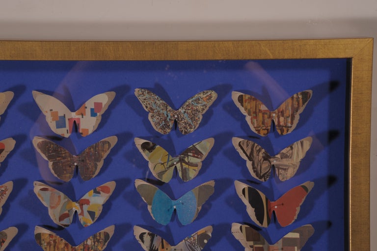 Pair Of Vintage Paper Butterflies at 1stdibs