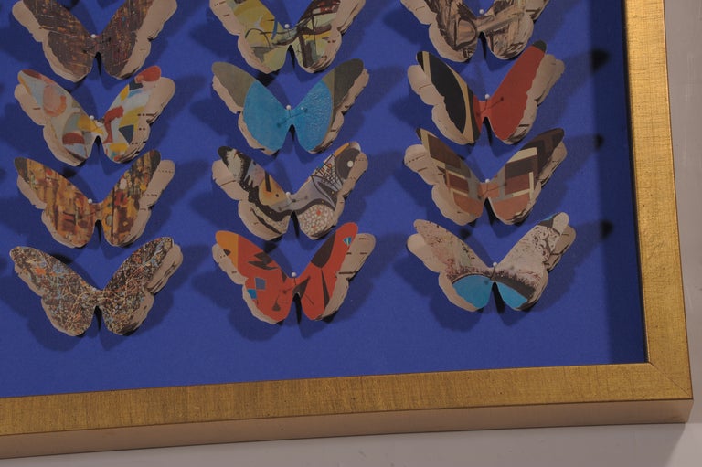 Pair Of Vintage Paper Butterflies at 1stdibs