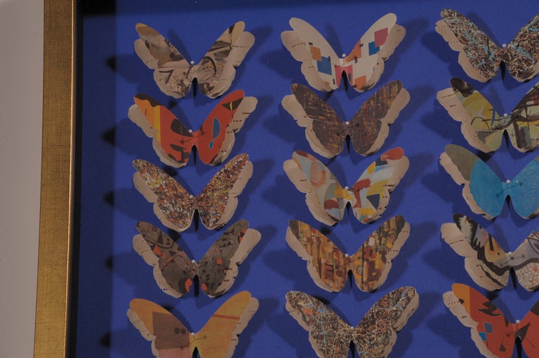 Pair Of Vintage Paper Butterflies at 1stdibs