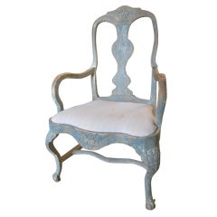 18th.Centuy Swedish Rococo Arm Chair