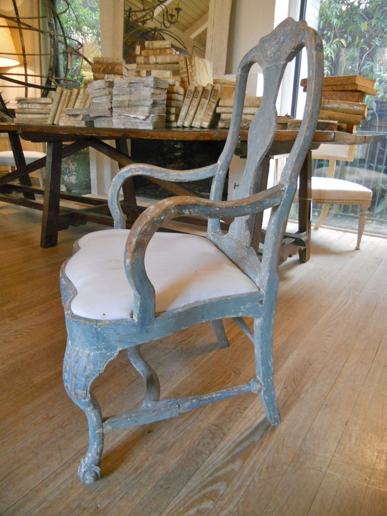 18th.Centuy Swedish Rococo Arm Chair