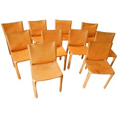 Set of 10 Cab Side Chairs  by Bellini for Cassina