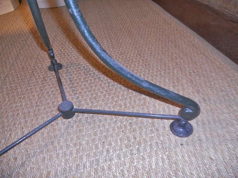 19th Century French Iron Tilt Top Garden Table 2