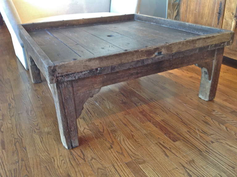 Antique French Wine Press Coffee Table In Good Condition In Houston, TX