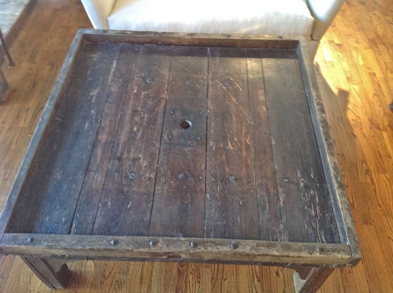 19th Century Antique French Wine Press Coffee Table