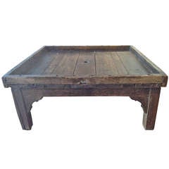 Antique French Wine Press Coffee Table