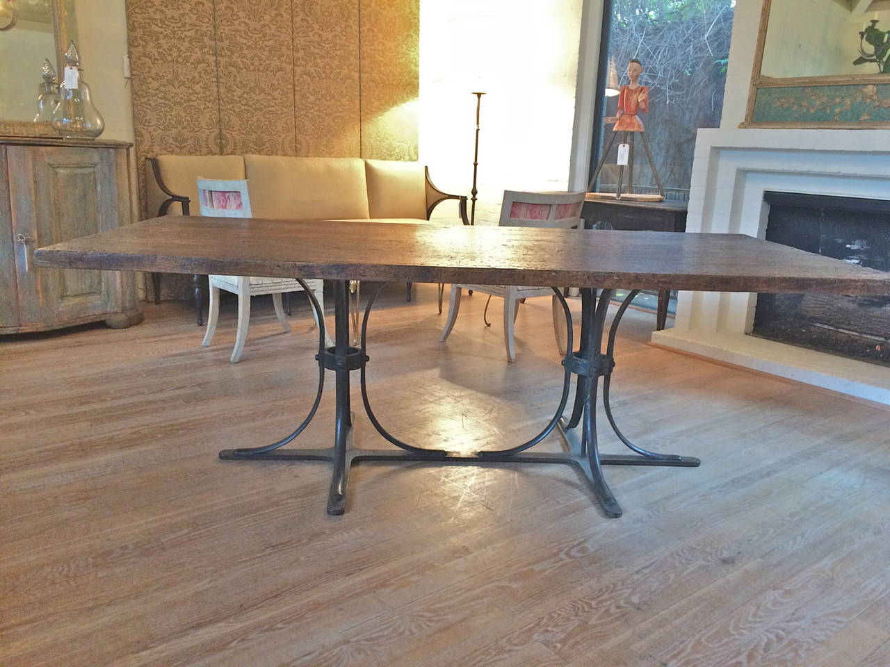 Industrial Unusual French Table
