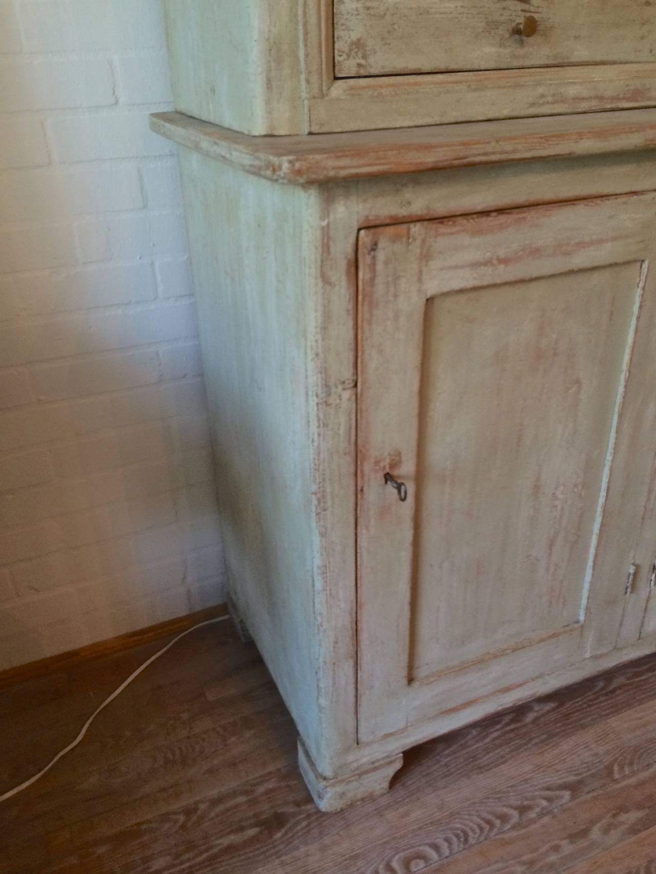Early 19th Century 19th Century Swedish Painted Cupboard