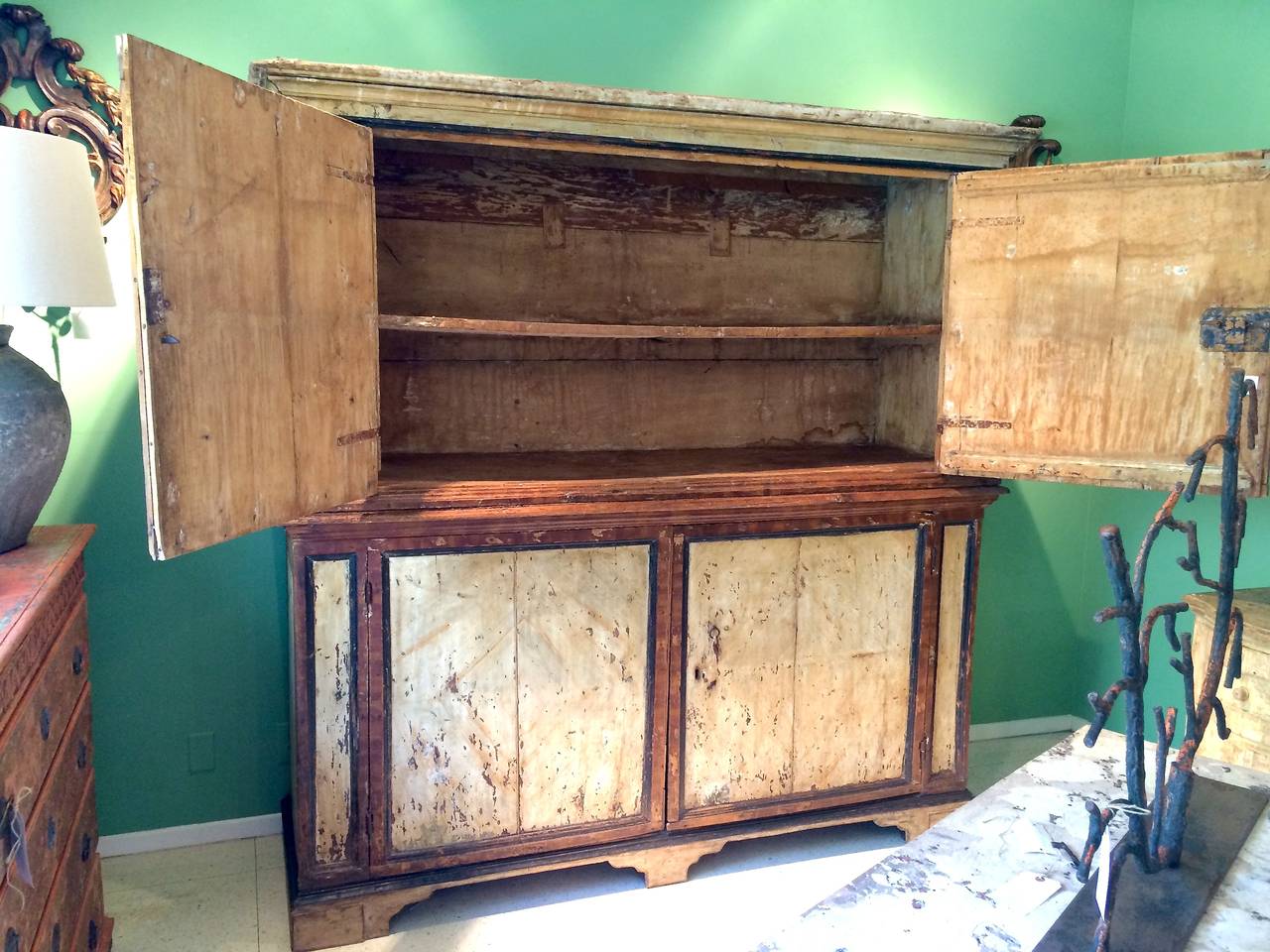 18th Century Tuscan Deux Corp In Distressed Condition In Houston, TX