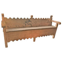 19th Century Mexican Colonial Sabino Bench