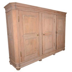 German Directoire massive 3 Door Armoire