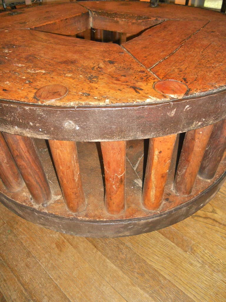 Unknown Late 17th Century Wooden & Iron Gear from a Mill For Sale