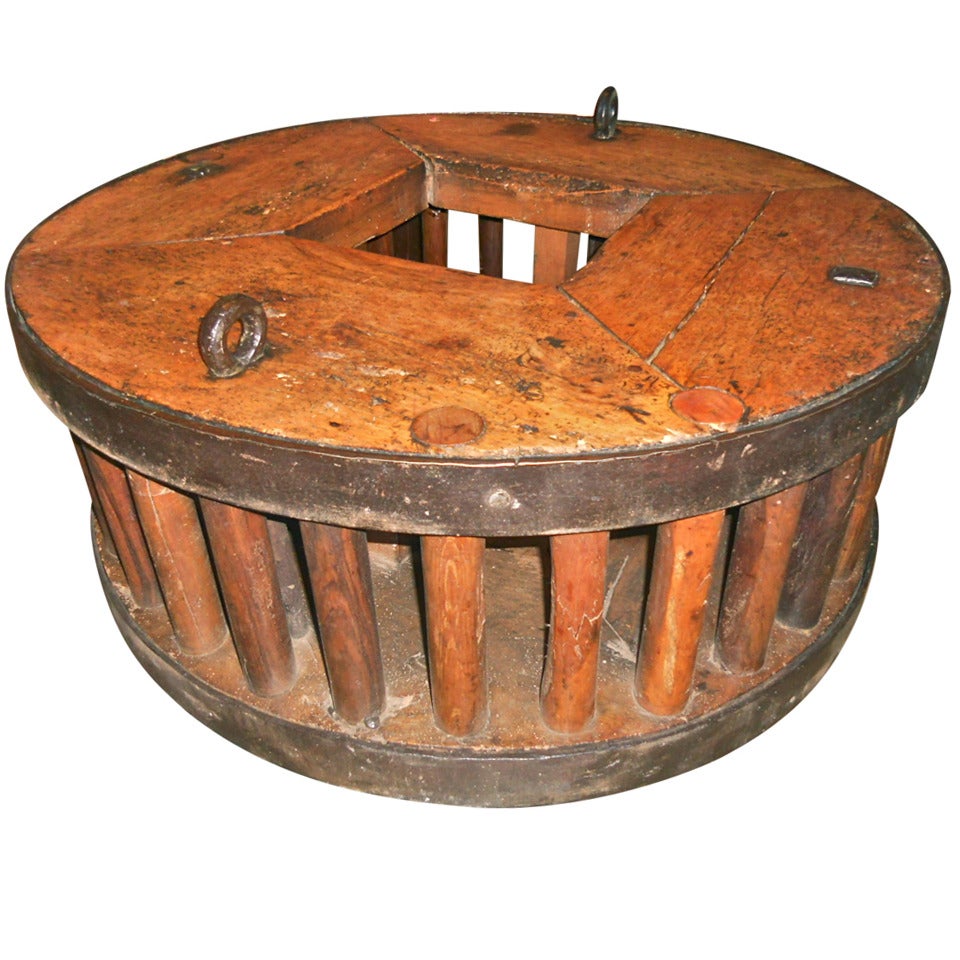 Late 17th Century Wooden & Iron Gear from a Mill For Sale