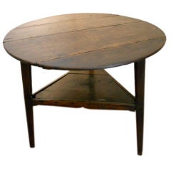 English Oak Cricket Table