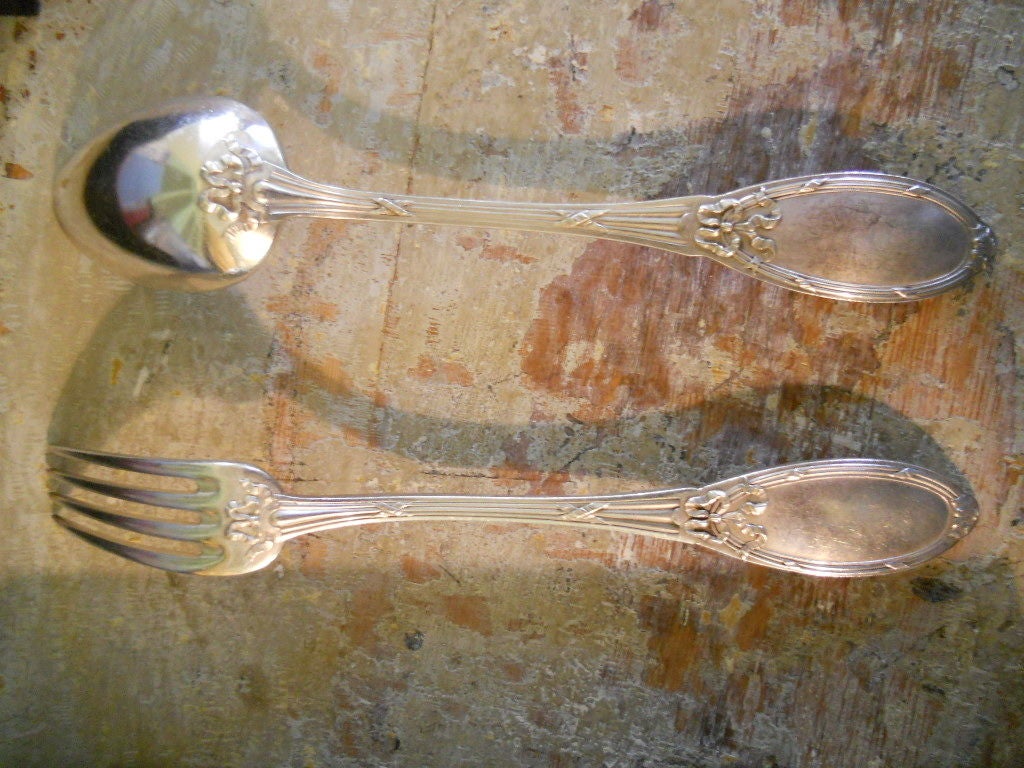 French Silver Plate Forks & Spoons