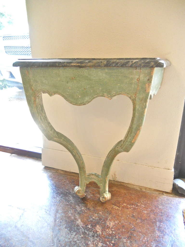 Pine 18th.Century French Louis XV Painted Console