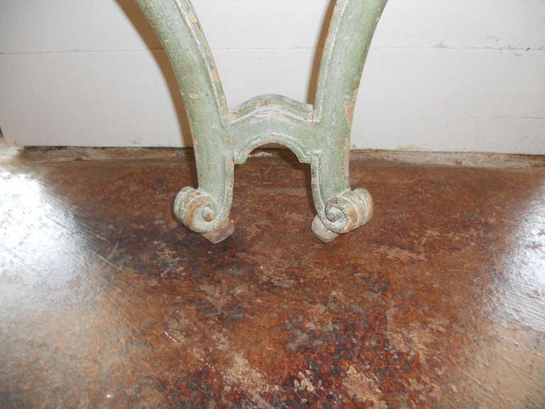 18th Century and Earlier 18th.Century French Louis XV Painted Console