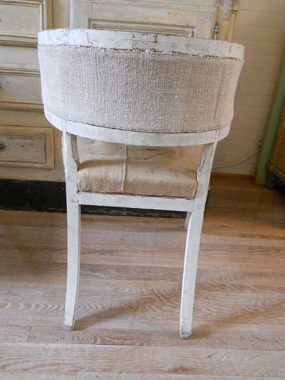 19th Century Pair Swedish Gustavian Klismos Chairs