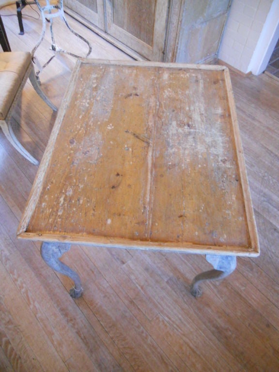 18th. Century Swedish Rococo Tray Top Tea Table
