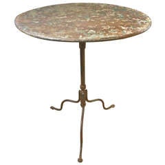 French Directoire Iron Gueridon