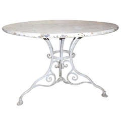 Used Large 19th Century Arras Metal Garden Table